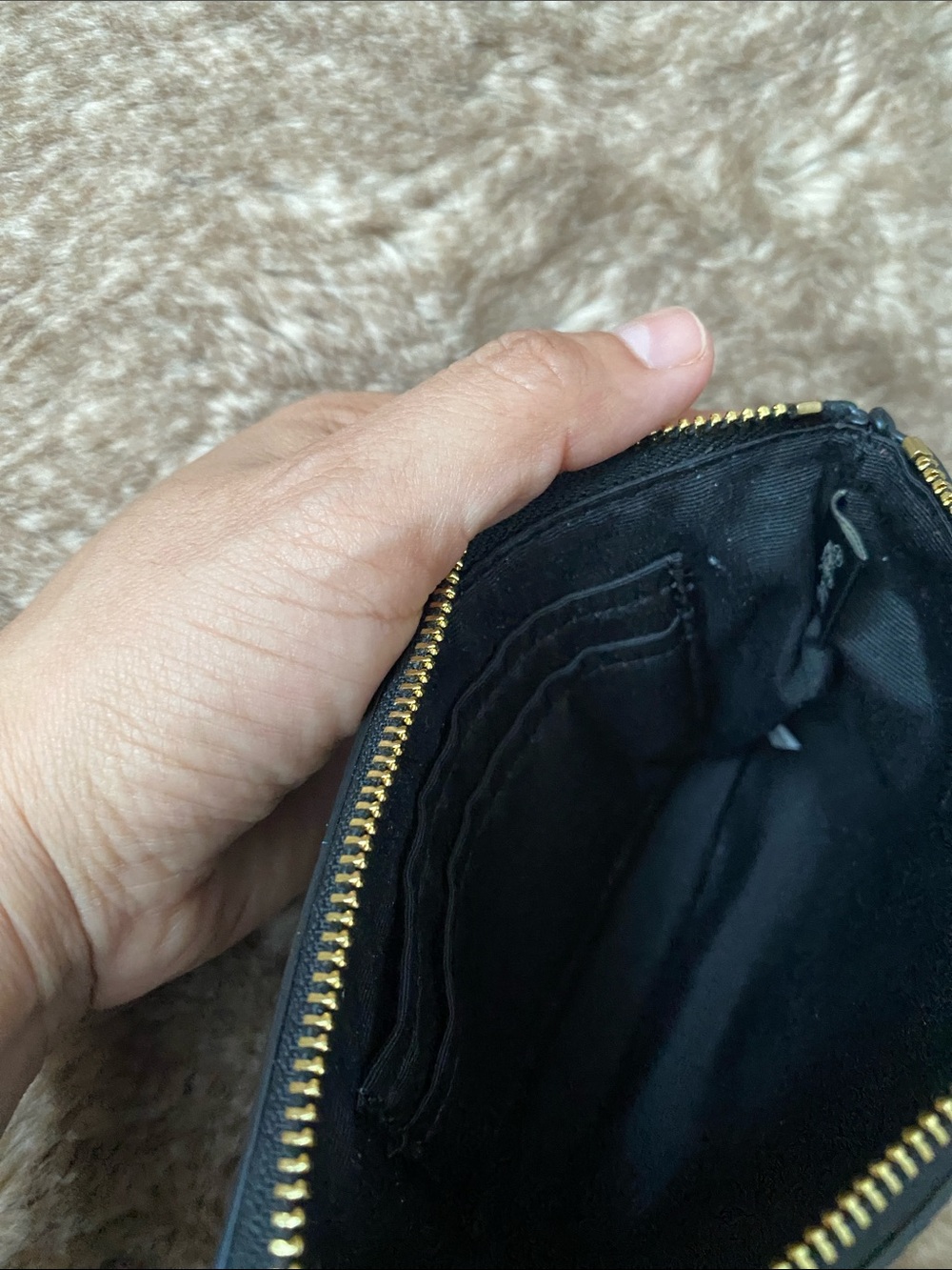 Coach Black Leather Wristlet Clutch - Picture 7 of 9